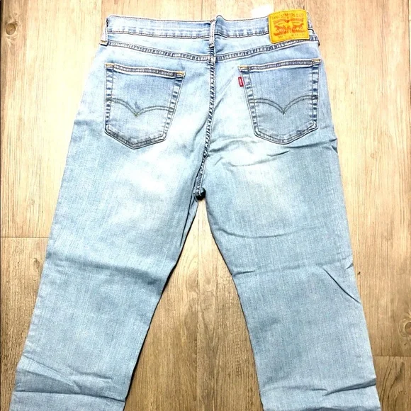 Levi's Men's Straight Jeans in Sky Blue - Picture 4 of 7